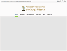 Tablet Screenshot of cirujanosplasticosnicaragua.com